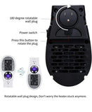 Portable Mini Space Heater with Remote Control Fast Heating Electric Warmer for Room Office Desk Indoor Use