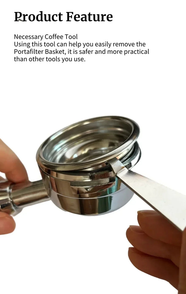 Coffee Powder Cup Disassembly Stainless Steel Durable Coffee Portafilter Remover Tool Espresso Machine Accessories