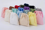 Cotton Drawstring Storage Bag White Canvas Bags for Candy Gift Package Pouch Reusable Home Sundries Organize Dustproof Sacks