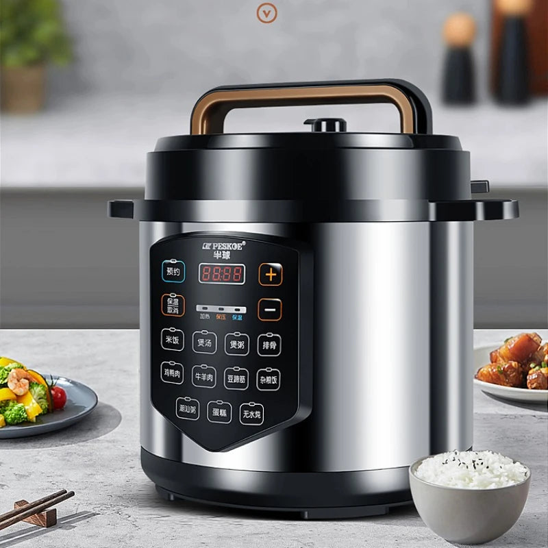 ‌13L Commercial Heavy Duty Pressure Cooker,Restaurant Grade Electric Steamer,Breakfast Buffet Auto Keep Warm Function