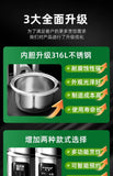 new style 316 stainless steel old-fashioned rice cooker household small cooking 1-2-3-4-6 people 5L porridge soup rice cooker