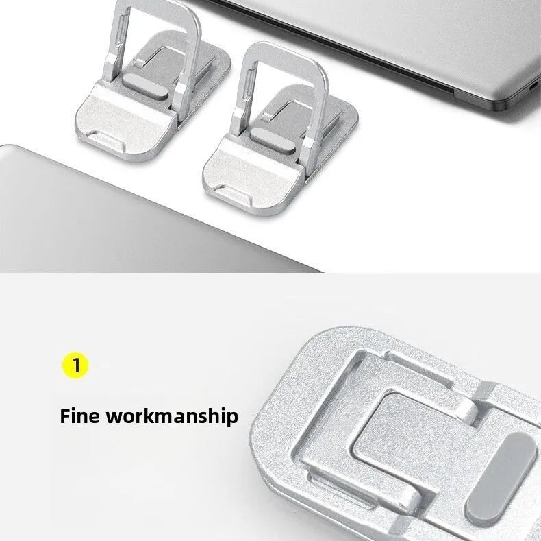 Desktop Riser Portable Foldable Laptop Stand Plastic Feet Hidden Keyboard Mini Adjustable Support Holder for Notebook