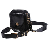 Punk Retro PU Waist Bag Casual Small Square Hip Packs For women's Crossbody Cross Multi-function Outdoor Leg Phone Pouch NEW
