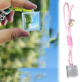 New Blank Acrylic Pixel Filter Keychain Clear Frame Keyring Couple Anniversary Graduation Bag Pendant Playful DIY Accessories