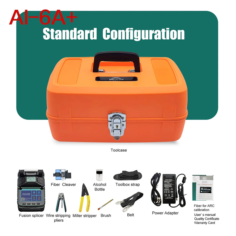 Signalfire AI-9 AI-5 Pro AI-6C+ AI-6A+ AI-20 AI-30 Multi-language Fiber Optic Splicing Machine Optical Fiber Fusion Splicer