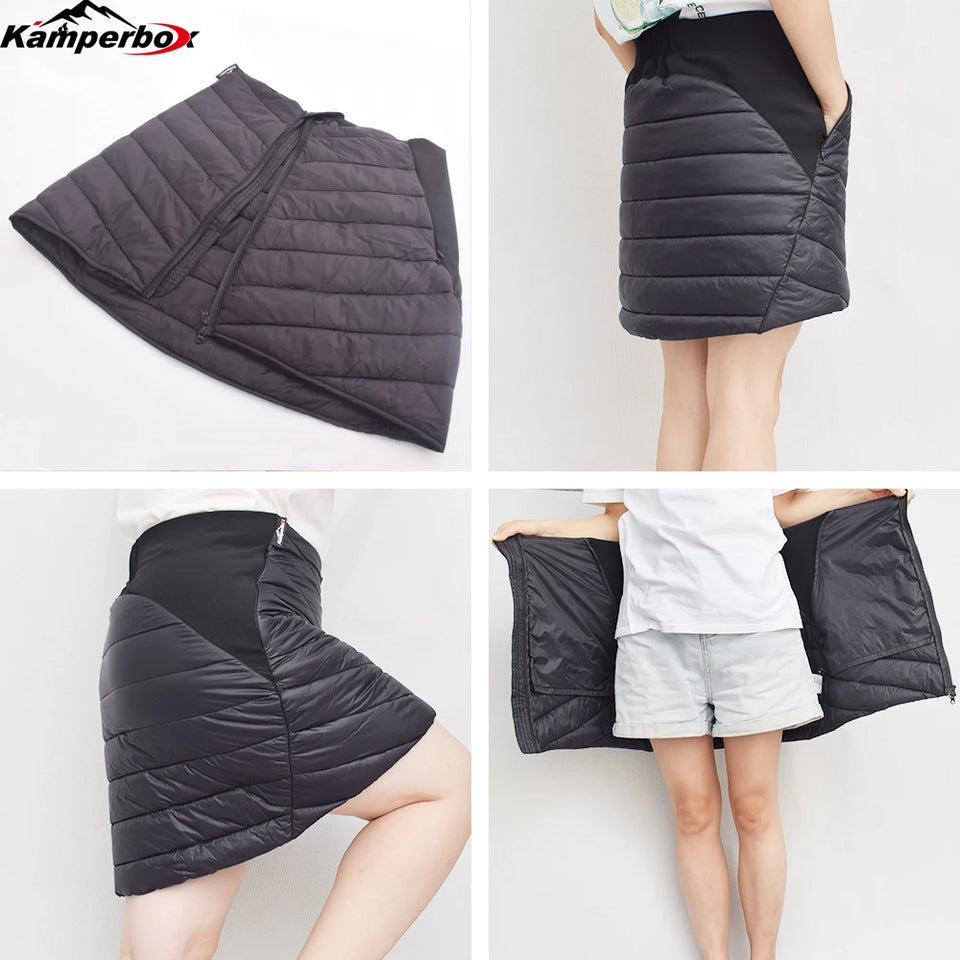 Kamperbox Winter Coat Ski Skirt Outdoor Thermal Skirt Winter Sports Protector Thermal Women Dress Women's Ski