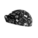 Black Cycling Cap Funny Road Bicycle Hat Cartoon Bike Headwear Men and Women Coffee & Beer Gorra Ciclismo