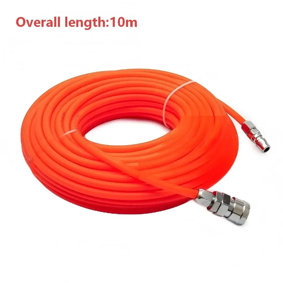 Heavy-Duty Pneumatic Straight Pipe Air Compressor Hose with Quick Connector – Ideal for Tools, Garden Gear & More