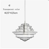 La Scala pendant lamp Modern Simple revolving glass light fixture Bar Dining Room Lamp Art Lighting Coffee bedroom bedside light