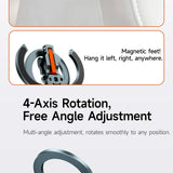 XILETU COBONE Dual-sided Magnetic Phone Stand|Slim Foldable Magsafe 1/4" Mount for iPhone 17-13 Vlog Travel Selfie Live Tripod