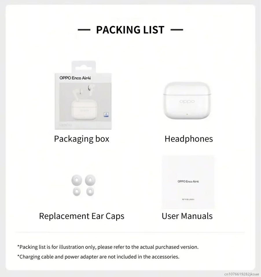 New OPPO Enco Air4i Earphones Wireless Bluetooth 5.4 Call Noise Cancelling Sports Headphones HiFi Stereo Gaming Music Headset