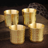Brass Tea Cups Tea Mug Homeware China Antique Bar Drinkware Ancient Teacup For Drink Tea Coffee Tabletop Home Office Decor