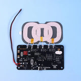 20W High-Capacity Wireless Charger for Car/Home Use; Includes Type-C Interface and 3-Coil DC9-32V Module