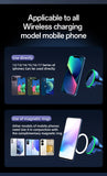 Qi2.2 Car Magnetic Wireless Charger Stand  LED Phone Holder  Air-Cooling Fast Charging Station For Magsafe iPhone 17~12 Pro Max