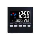 Electronic Alarm Clock with Backlit Thermometer and Hygrometer  Voice Controlled  Accurate Time and Temperature Reading