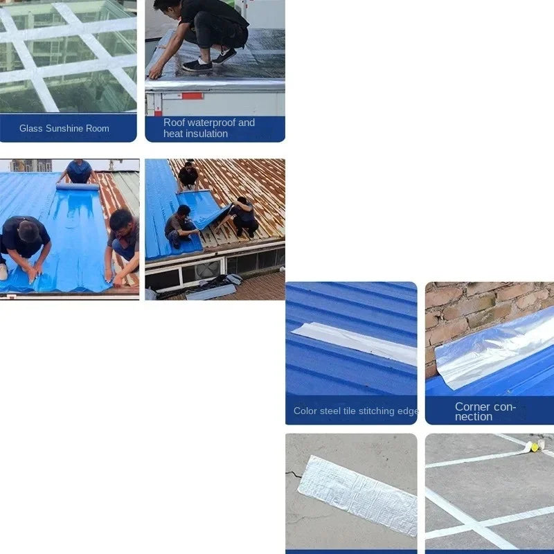 10 Meters Roof Leakproof Repair Adhesive Tape Waterproof Wall Stickers Heat Insulation Sealing Adhesives Sealers Hardware Home