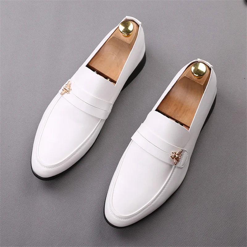 Mens Dress Shoes Formal Leather Shoe Fashion italy shoes Handmade Wedding Party Shoes Men Loafers Oxford Shoes