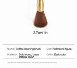 Coffee Grinder Cleaning Brush Wooden Handle Espresso Brush Dusting Coffee Powder Brush Home Kitchen Tool Coffee Accessories