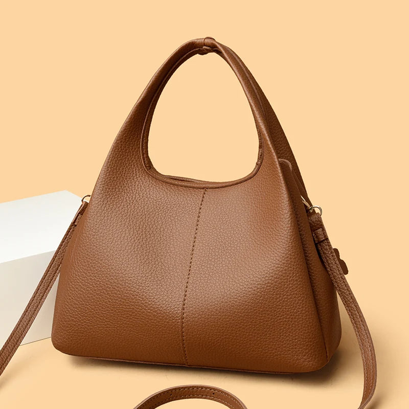 Luxury Casual Tote Women Bag High Quality Leather Ladies Handbag Shoulder Crossbody for Women 2025 Large Vintage Bags Sac A Main