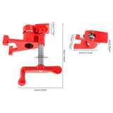 4 Pcs 3/4" Wood Gluing Pipe Clamp Set for Woodworking Lumber Stores, Manufacturing Plants, Repair Shops
