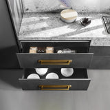 Antique Brass Cabinet Knobs Drawer Handles Zinc Alloy Pulls Mid-Century Modern Hardware for Kitchen and Bathroom Cupboard