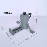 3D printing coffee bean creative ornament, movable and interesting desktop ornament, desk coffee companion decoration