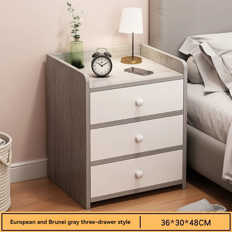 Firm Household Goods Bedside Table Modern Minimalist Bedroom Small Storage Rack Mini Storage Cabinet Bedside Storage Cabinet