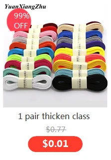 1Pair Waxed Cotton Shoelaces 8mm Width Flats Waterproof Shoe laces Unisex Boots Casual Sneakers Shoelace Leather Laces Shoes