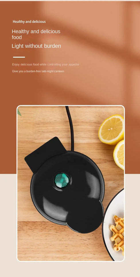 Fully Automatic Multifunctional Mini Waffle Maker, Home Quick Breakfast Machine, Sandwich Cake Baking Tray, And Pancake Maker