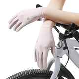 Sunscreen gloves for men and women, touch screen, ice silk thin design, large size, summer outdoor driving, cycling, rider, sun