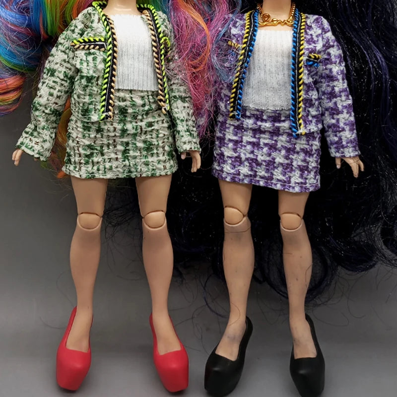 Kids Fancy 28CM 11In High School Doll Clothes Accessories DIY Clothing Trousers Yoga Set For Dolls Girls Birthday Gift