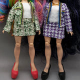 Kids Fancy 28CM 11In High School Doll Clothes Accessories DIY Clothing Trousers Yoga Set For Dolls Girls Birthday Gift