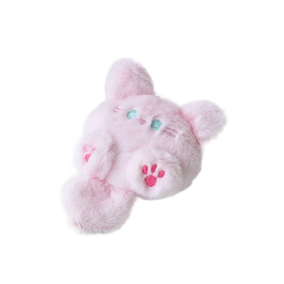 Kawaii Plush Brooch Coffee Cat Plush Keychain Soft Stuffed Cute Cat Plush Doll Colorful Ins Animal Plush Key Chain Kid Girls