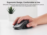 Rapoo MT760/MT760Mini Multi-mode Rechargeable Wireless Bluetooth Mouse Ergonomic 4000 DPI Support Up to 4 Devices Office Mice