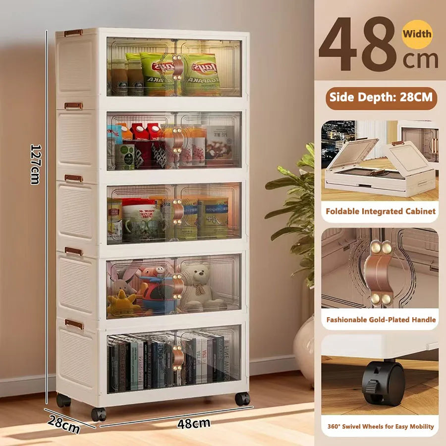 Multilayer Storage Closet Organizer for Multi-scene Use Home Organization Solution for Closets Pantry Or Garage