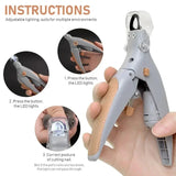 Pet Nail Clipper Scissors With LED Light Cat Dog Nail Clippers Tool Scissors Nail Toeclaw Cutter Scissors