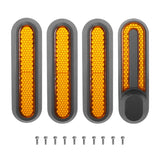 Wheel Cover Protect Shell For Xiaomi Electric Scooter Pro 2/1s/M365 Front Rear Safety Reflective Parts yellow reflector