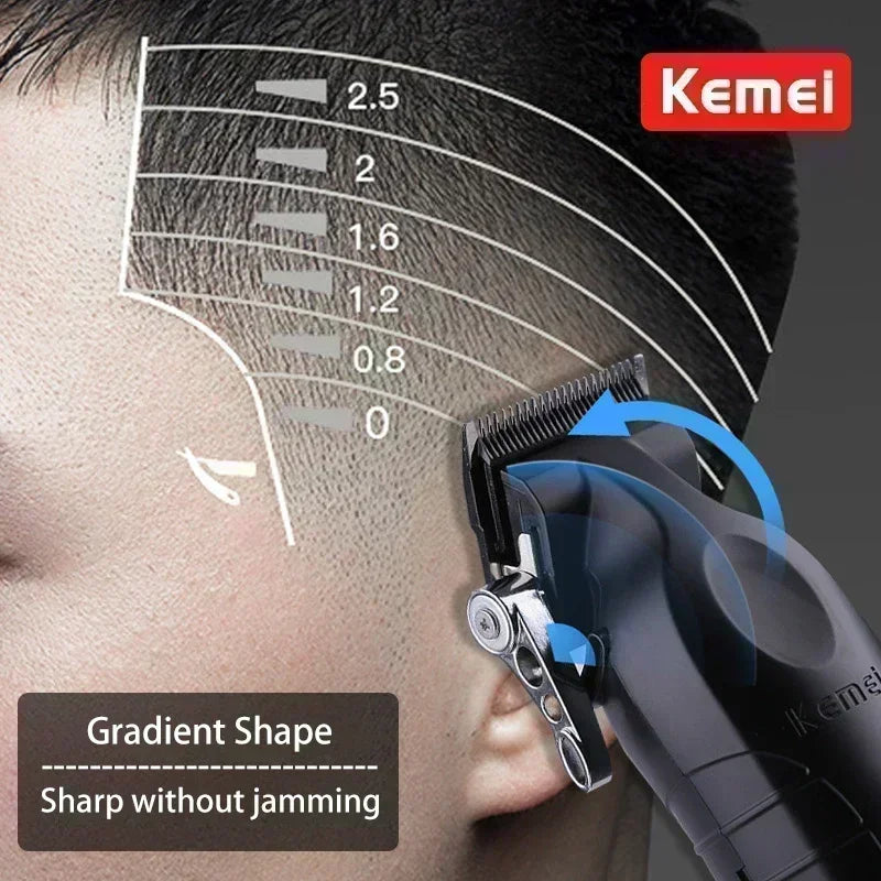 Kemei Electric Hair Clipper Kit Men's Hair Trimmer Machine Professional Hair Cutting Machine Clipper KM-2296 KM-2299 KM-1102