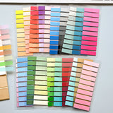 Colorful Transparent Memo Pads Self-Adhesive Sticky Notes Index 200-4000 Sheets for Office School Stationery