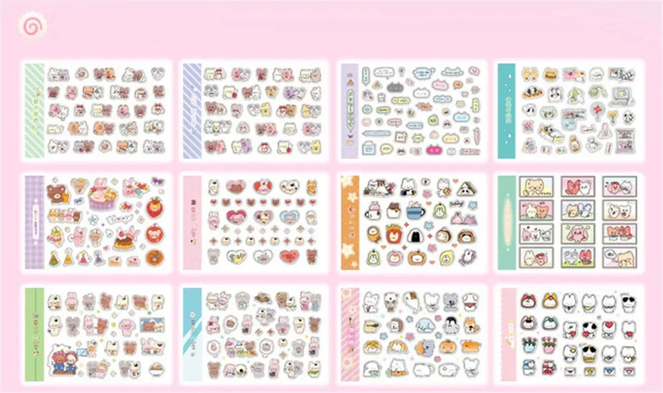 New 1Style 72Pcs/bag Good Mood Maker Cut Film Sticker Book Handbook Scrapbook Phone Case Photo Frame Calendar DIY