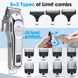 Sejoy Professional Combo Kits Hair Clipper Electric Hair Trimmer Set For Men Rechargeable Cordless Haircut Machine for Barber