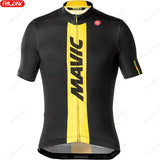 RX MAVIC 2024 New Summer Men's Cycling Set Road Bicycle Breathable Short Sleeve Bib Shorts Bicycle Moisture Wicking Sweatshirt
