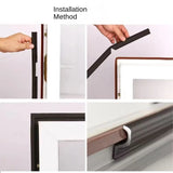 6M Self Adhesive Casement Window Door Sealing Strips Wearable Seal Foam Tape Acoustic Waterproof Dustproof Weather Stripping