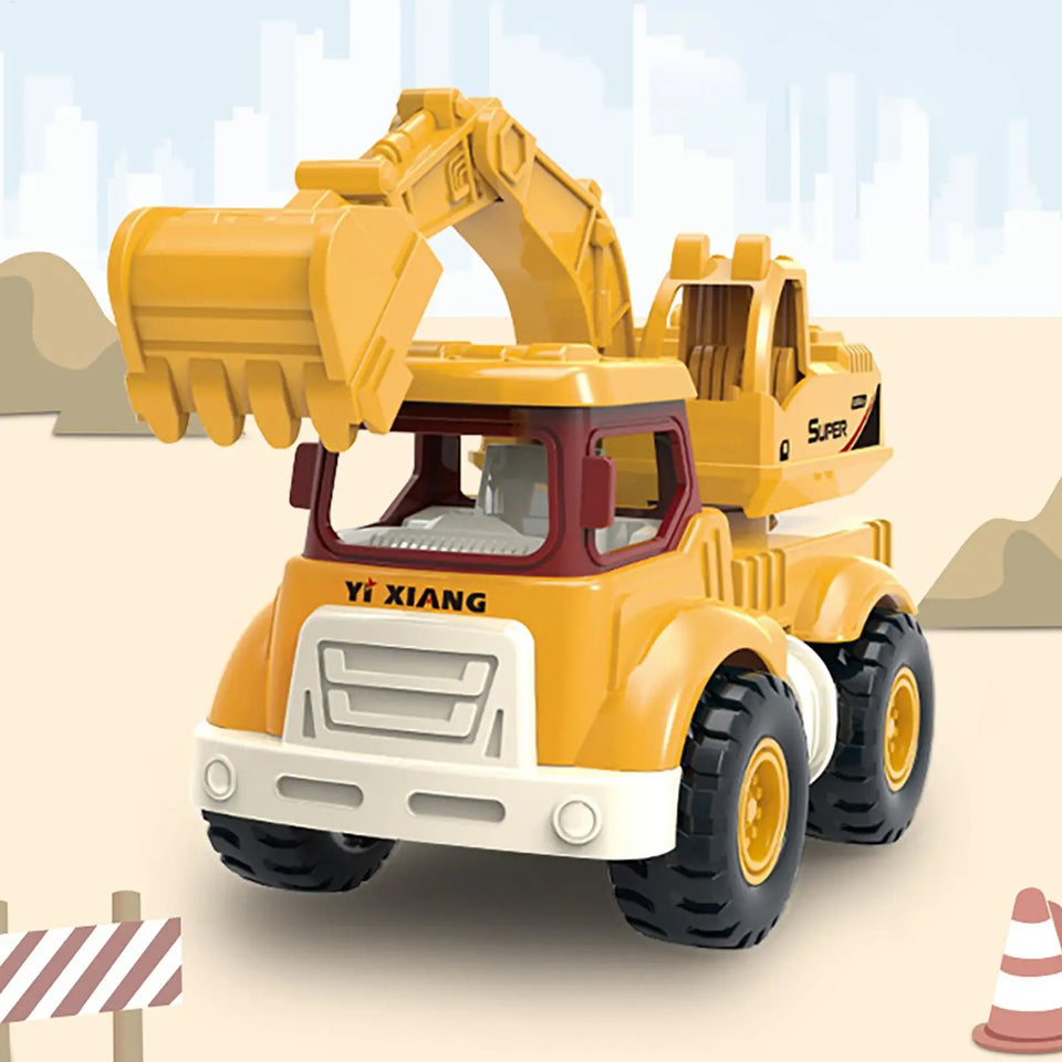 Excavator Toys for Boys Kids Construction Trucks Stable Construction Vehicle Toys Funny Engineering Truck Toy for Children Play