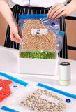 Easy One-Hand Automatic Operation Handheld Vacuum Sealer  Portable vacuum sealer Avoid cross contamination of food +100 pcs
