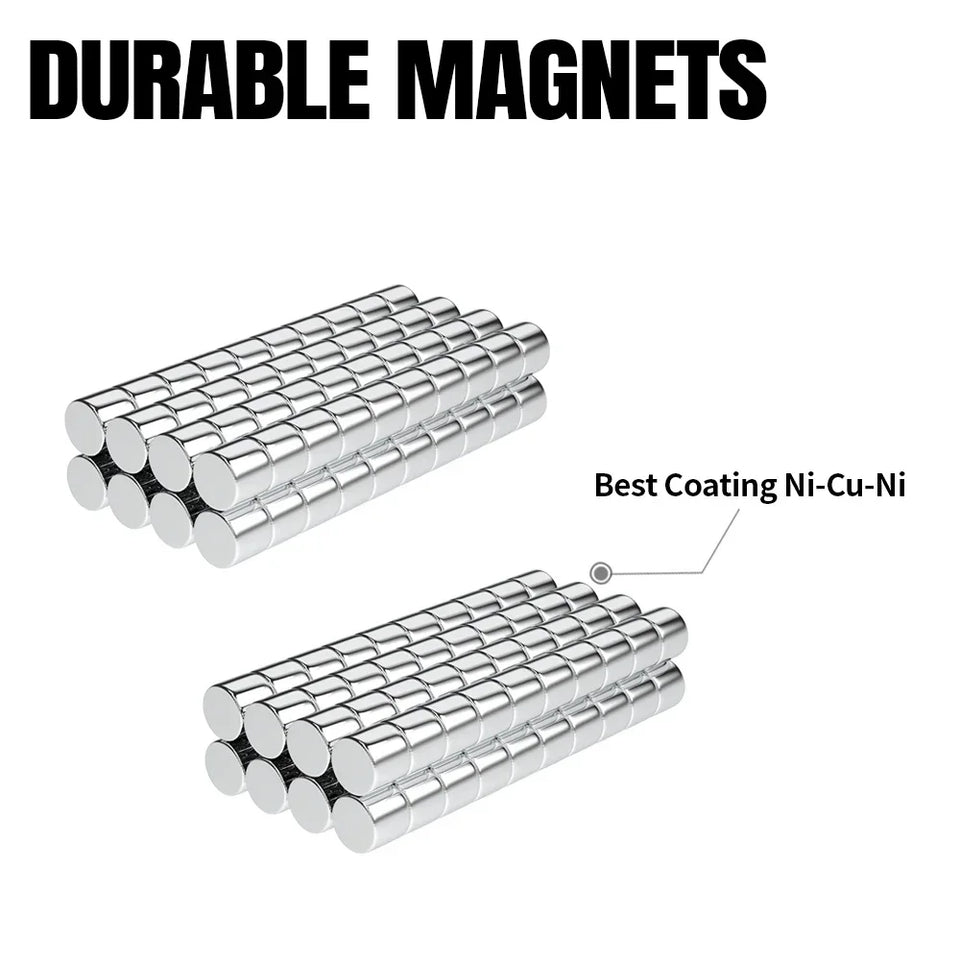 40/200pcs 3x3mm Fridge Magnets for Fridge Office