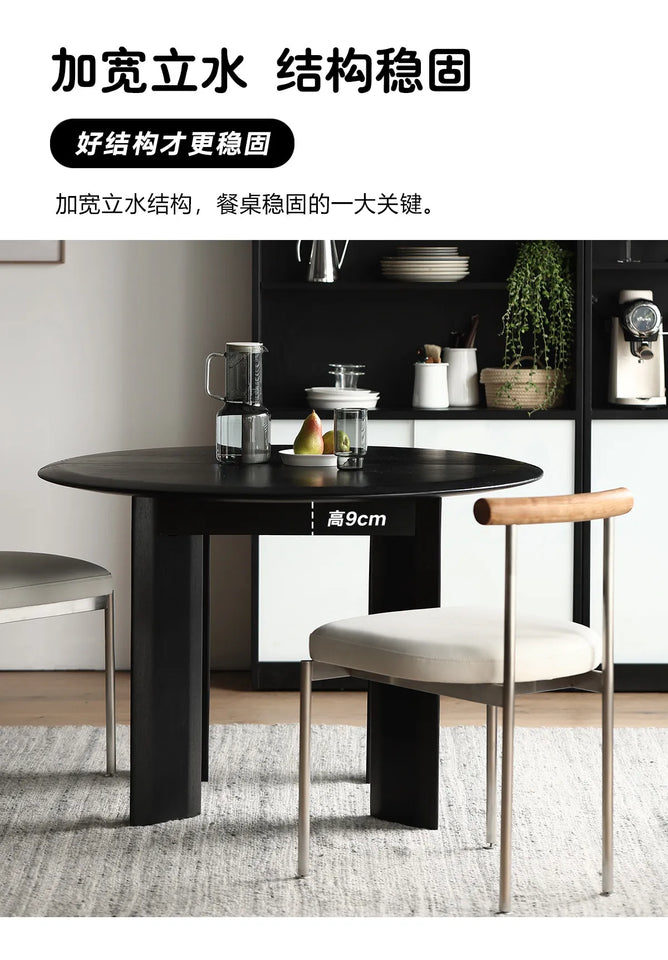 Restaurant Round Dining Table Modern Living Room Lounge Wood Nordic Dining Table Folding High Mesas De Comedor Home Furniture