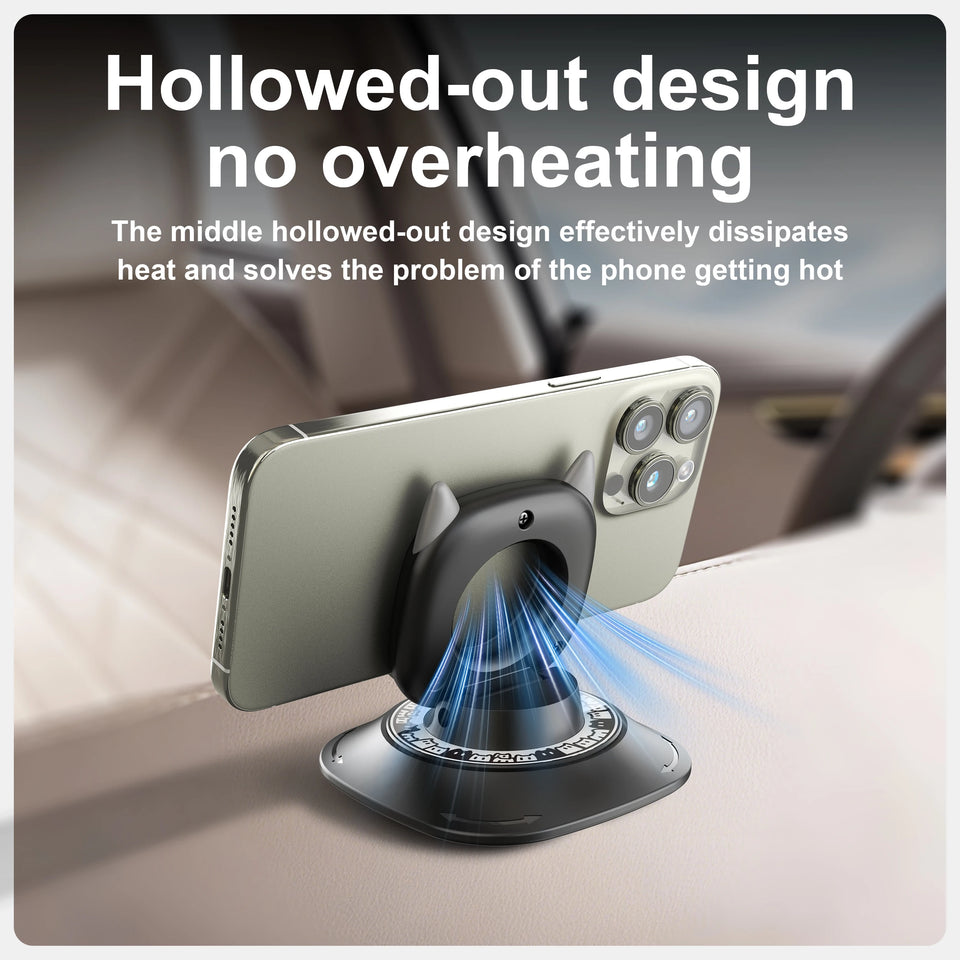 360 Degree Rotating Non-Slip Car Phone Holder Mat Dashboard Cell Phone Stand Compatible with All Smartphones