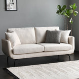 Furniture White Living Room 2 Seater Modern Nordic Scandinavian Upholstery Small Comfy High Quality