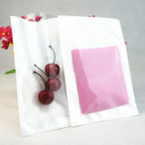 100pcs Silver Dumb Aluminum Foil Bags Heat Seal - Top Open Mylar Foil Bag Matte Surface Plastic Food Package Spices/Sauce Pouch